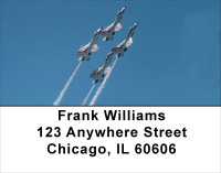 Stunt Planes In Action Air Force address labels | LBTRA-34