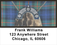 Plaids And Medallion Address Labels | LBTVL-09