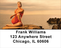 Meditation - Yoga At Sunrise Address Labels | LBWIS-03