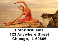 Meditation - Yoga At Sunrise Address Labels | LBWIS-03