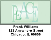 P E A C E Address Labels | LBWIS-09
