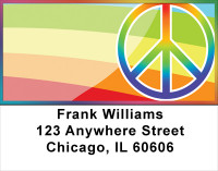 Rainbows For Peace Address Labels | LBWIS-10