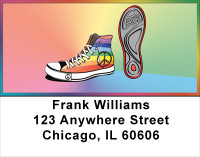 Rainbows For Peace Address Labels | LBWIS-10