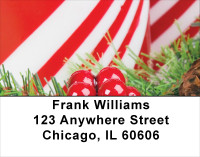 Christmas - Candy Cane Christmas Address Labels | LBXMS-24