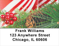 Christmas - Candy Cane Christmas Address Labels | LBXMS-24