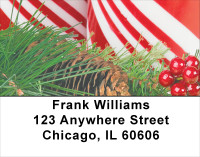 Christmas - Candy Cane Christmas Address Labels | LBXMS-24