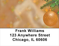 Christmas - Golden Simplicity Address Labels | LBXMS-25