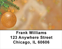 Christmas - Golden Simplicity Address Labels | LBXMS-25