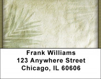 Vintage Canvas With Foliage Address Labels | LBZABS-36
