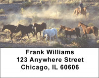 Wild Horse Roundup Address Labels | LBZANI-81