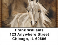 Horse Paintings Address Labels | LBZANJ-34