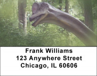 Dinosaurs Roaming Forests & Lakes Address Labels | LBZANK-02