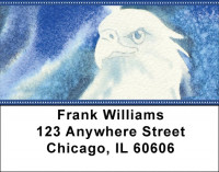 American Eagle In Watercolor Address Labels