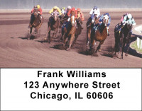 Racing The Ponies Address Labels | LBZANK-50