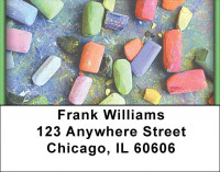 Sidewalk Chalk Address Labels
