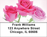 Pink Roses Address Labels | LBZFLO-40