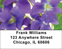 Violets Address Labels | LBZFLO-53