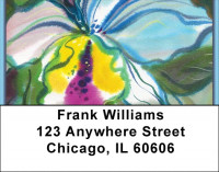 Romantic Watercolor Orchids Address Labels | LBZFLO-75