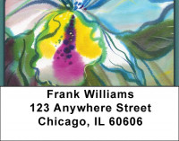 Romantic Watercolor Orchids Address Labels | LBZFLO-75