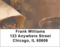 Vintage Coffee Address Labels | LBZFOD-15