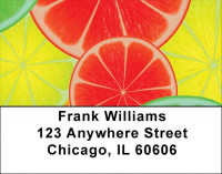 Citrus In Technocolor Address Labels | LBZFOD-19