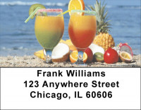 Tropical  Cocktails Address Labels | LBZFOD-29