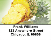 Golden Tropical Pineapple Address Labels