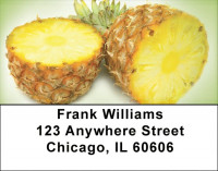 Golden Tropical Pineapple Address Labels | LBZFOD-40