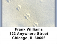 Animal Prints in the Snow Address Labels | LBZGEO-30