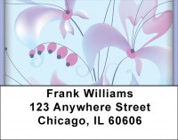Spaced Flowers Address Labels | LBZGEP-07