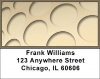 Taupe Circles Address Labels | LBZGEP-25