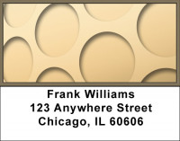 Taupe Circles Address Labels | LBZGEP-25