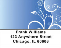 Icy Blue Address Labels
