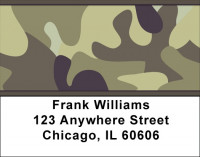 Camouflage Browns and Golds Address Labels | LBZMIL-08
