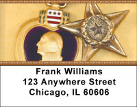 Military Medals Address Labels | LBZMIL-10