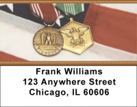 Military Medals Address Labels | LBZMIL-10
