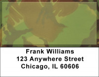 Camouflage - Bright Green Camo Address Labels | LBZMIL-23