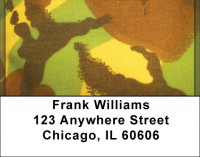 Camouflage - Bright Greens Address Labels | LBZMIL-24