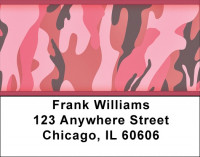 Camouflage - Pinks And Corals Address Labels | LBZMIL-27