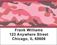 Camouflage - Pinks And Corals Address Labels | LBZMIL-27