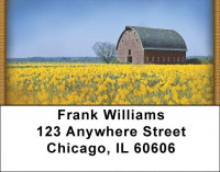 Springtime Barns Address Labels | LBZNAT-16