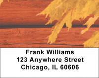 Simplistic Barn Address Labels | LBZNAT-28