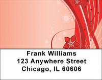 Filigree Floral And Lace Abstract Address Labels | LBZNAT-70