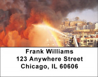 Heroic Firefighter Address Labels | LBZPRO-18