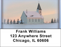 Church And Steeples Address Labels | LBZREL-16