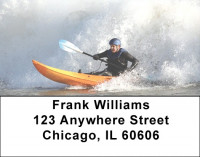 Kayak Wave Surfing Address Labels | LBZSAI-07