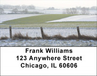 Barbed Wire Fence Posts Address Labels | LBZSCE-35
