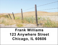Barbed Wire Fences Address Labels | LBZSCE-36
