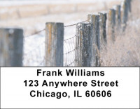 Barbed Wire Fences Address Labels | LBZSCE-36