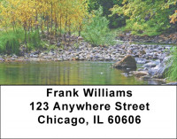 Mountain Brook In Fall Address Labels | LBZSCE-44